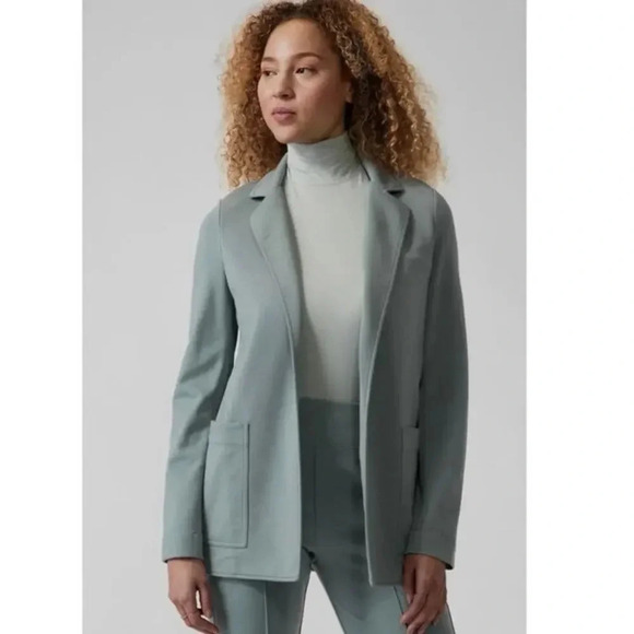 Athleta Women’s Eastbound Blazer Gray Green Size 14 - Picture 2 of 8
